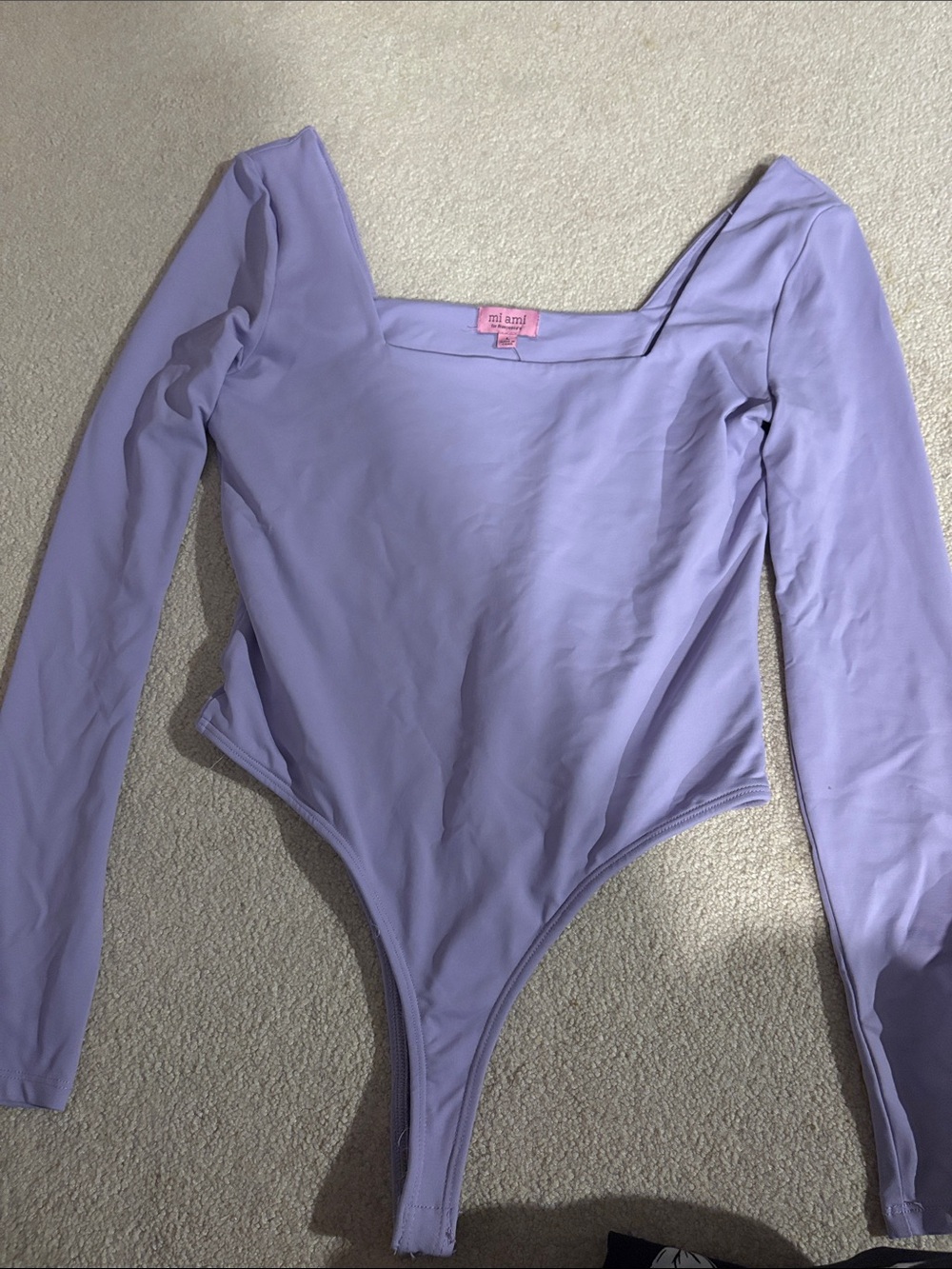 Lilac Long-Sleeve women’s One-Piece Bodysuit